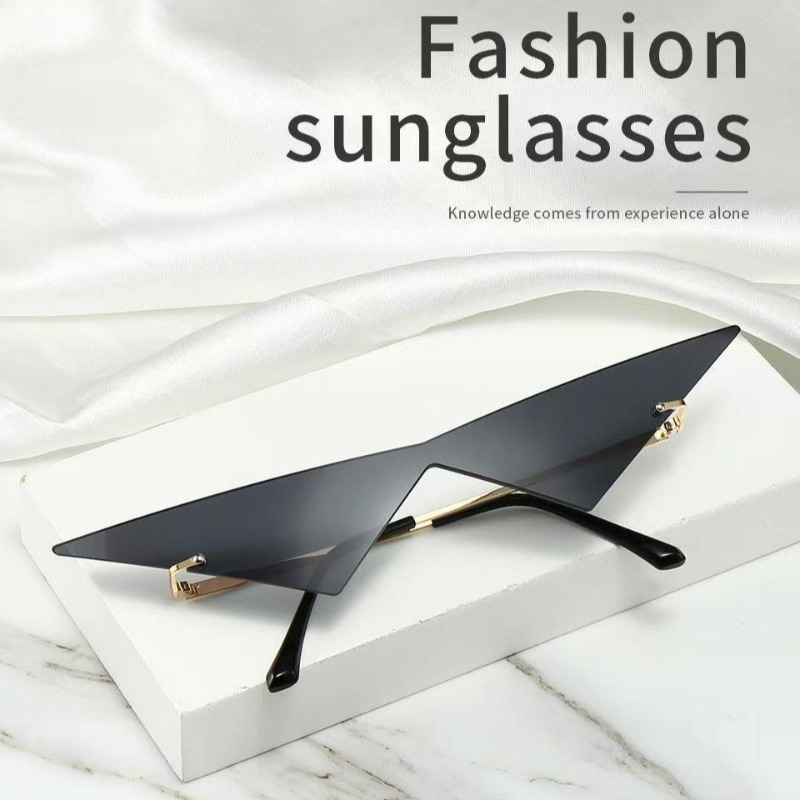 Street Fashion Glasses - Kacamata Hitam Segitiga, Kacamata Jalanan, Kacamata