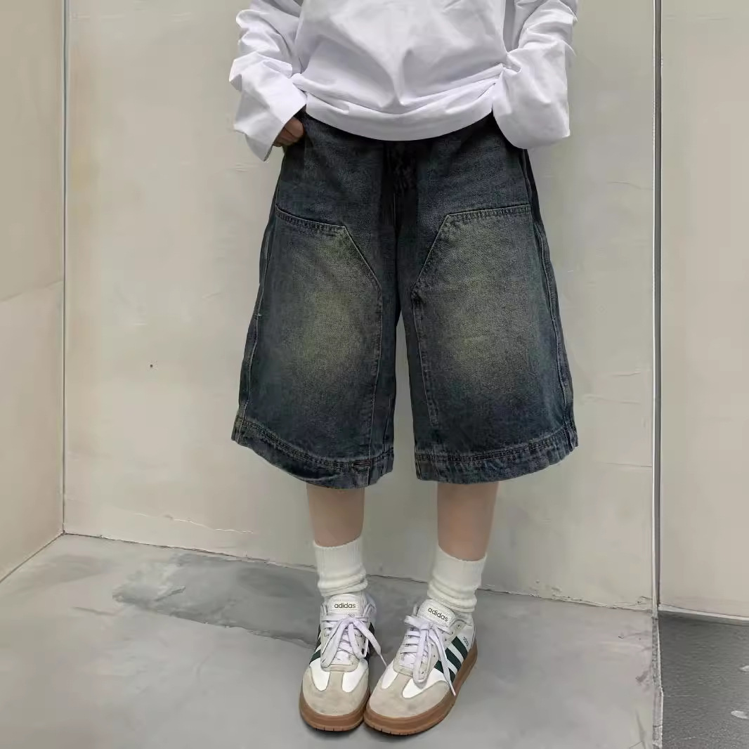 Street Fashion Vintage - Celana Pendek Jeans Baggy Vintage Y2K