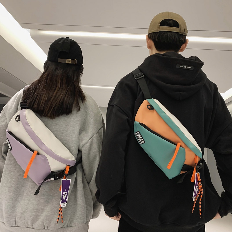 Street Fashion Baggy - Tas Dada Wanita Tas Pinggang Streetwear