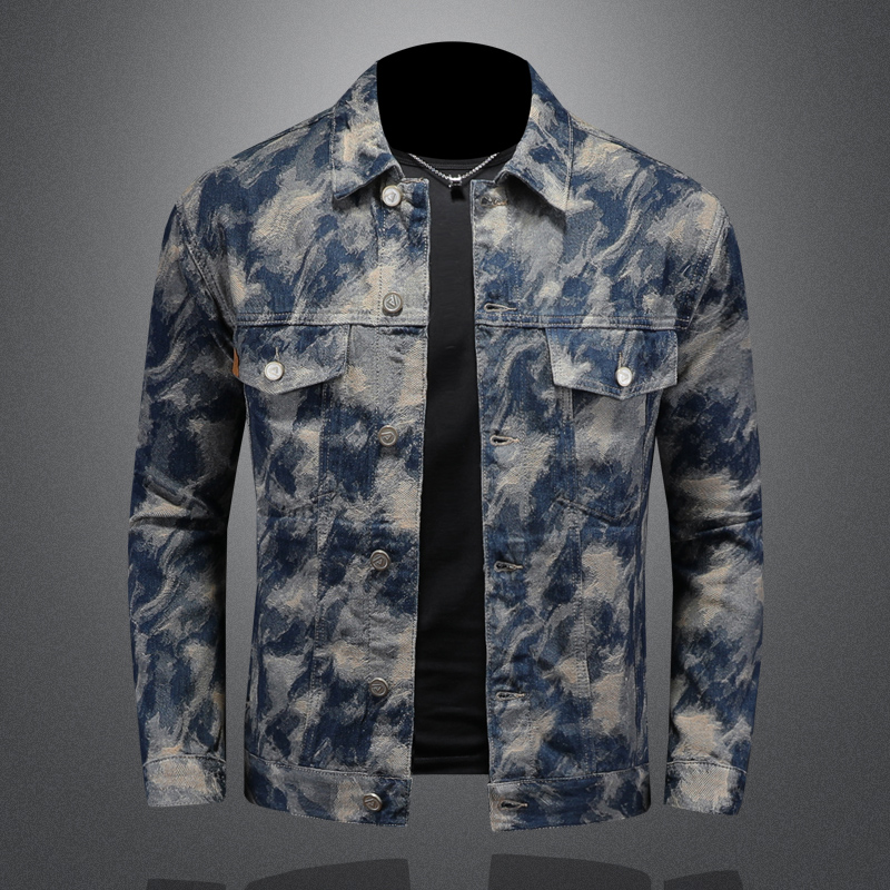 Street Fashion Men 2025 - Jaket Denim Vintage musim semi untuk