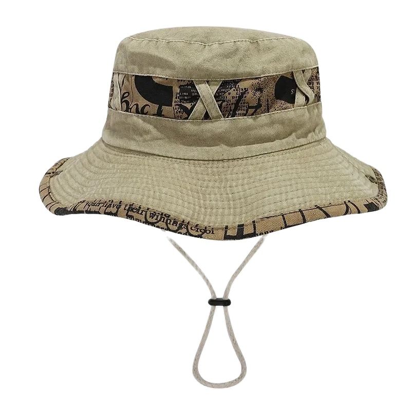 Bucket Hat Embroidered - 2024 topi Bucket pola bordir huruf