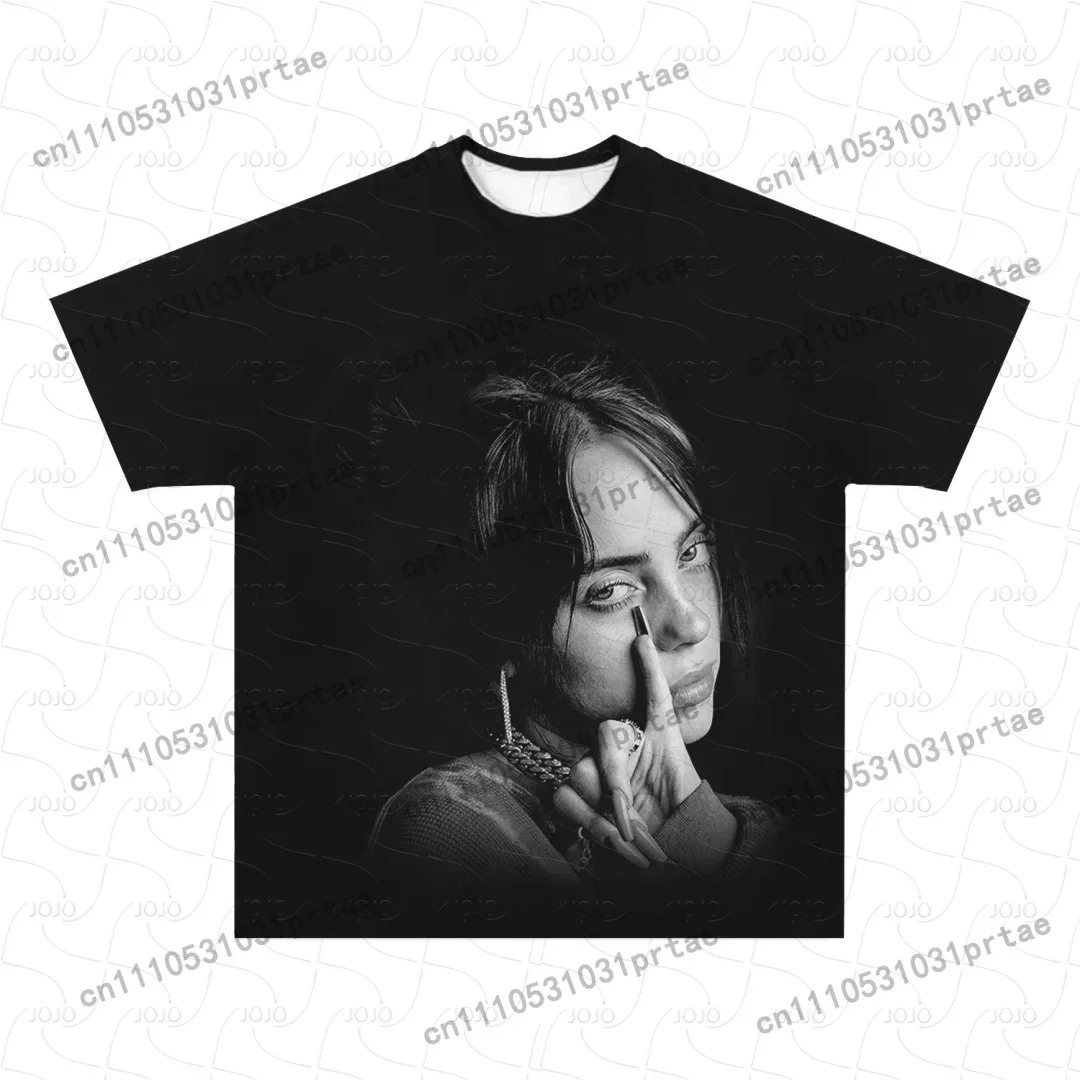 Kaos Polos Billie Eilish Retro - Street Fashion Men 2025 ulasan dan harga