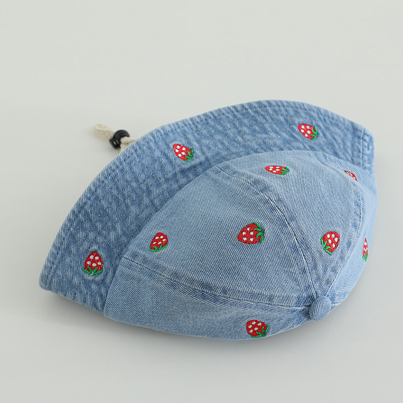 Topi Nelayan Jeans Bordir Cher - Bucket Hat Embroidered ulasan dan harga