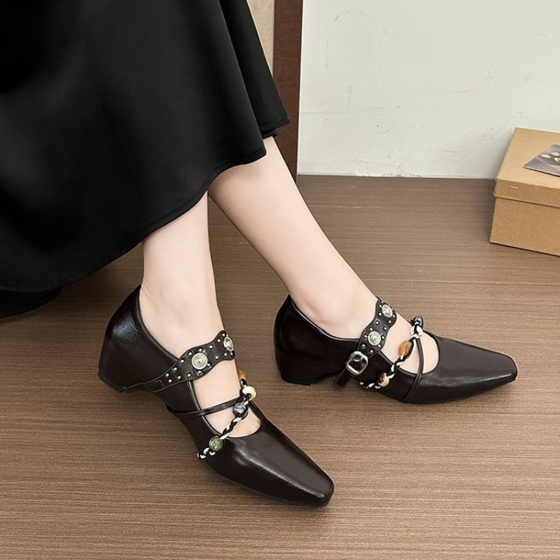 Sepatu Mary Jane Retro Baru un - Street Fashion Styles ulasan dan harga