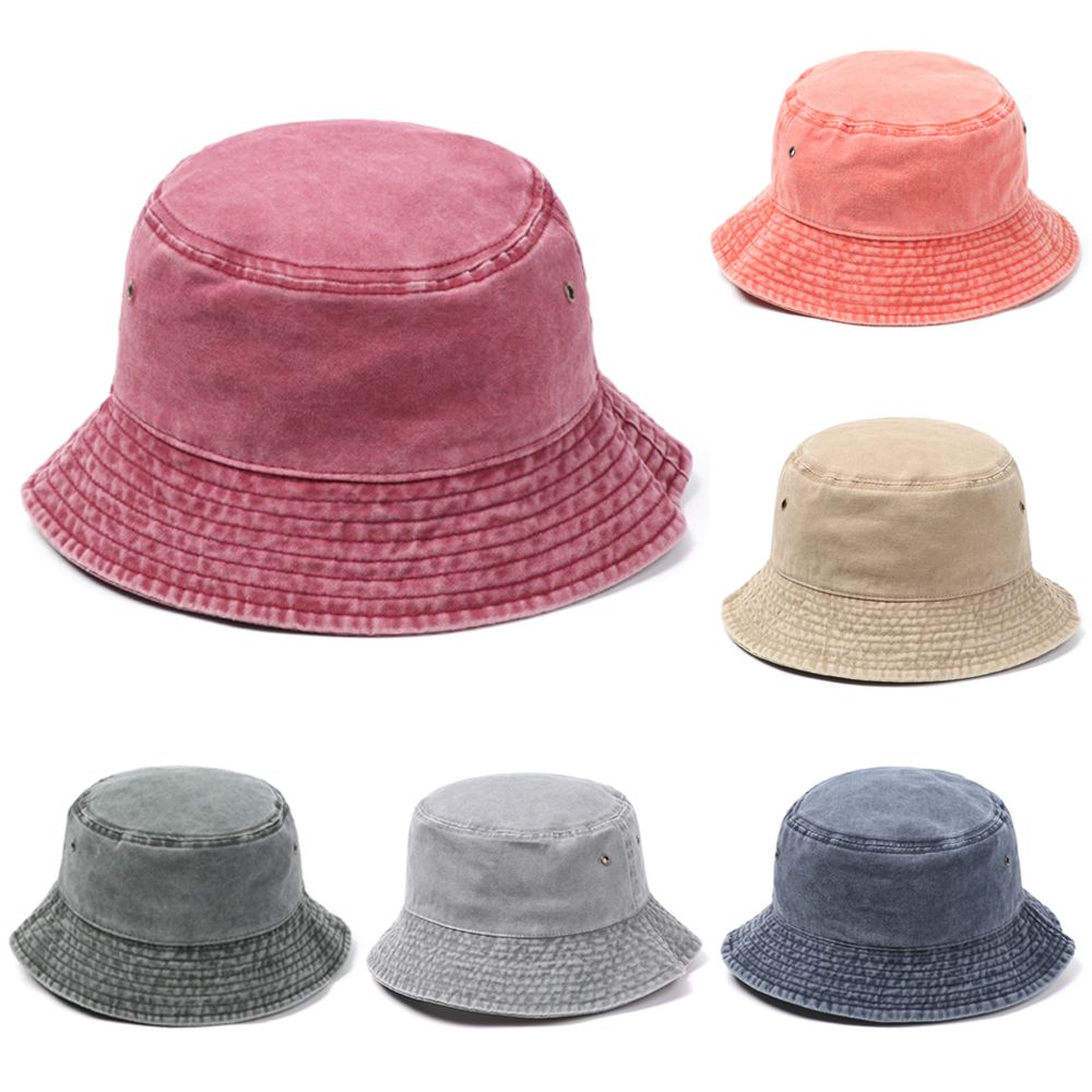 Topi Bucket Musim Panas Gaya H - Bucket Hat Embroidered ulasan dan harga