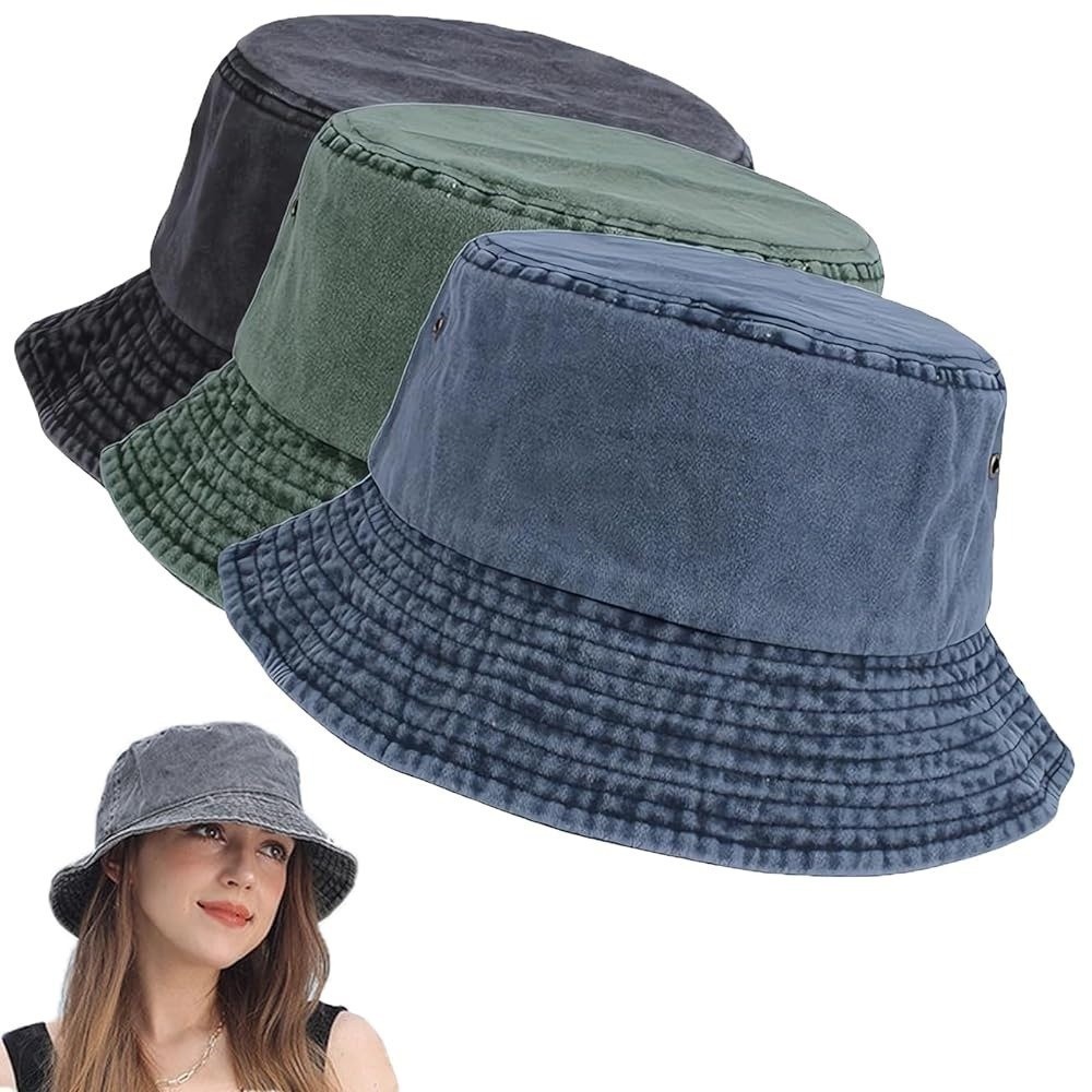 Topi Bucket Musim Panas Gaya H - Bucket Hat Embroidered ulasan dan harga