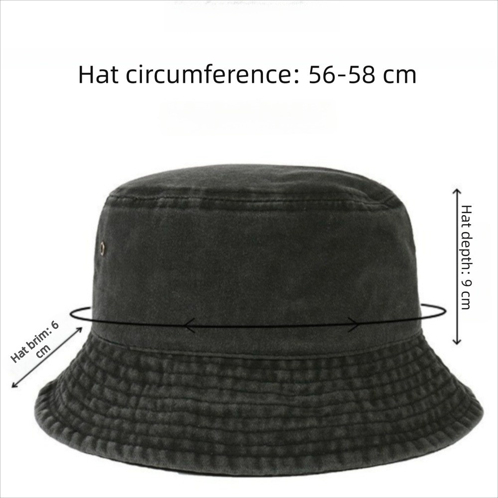 Topi Bucket Musim Panas Gaya H - Bucket Hat Embroidered ulasan dan harga