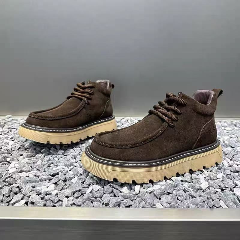 Sepatu Bot Platform Pria Musim - Street Fashion Men 2025 ulasan dan harga