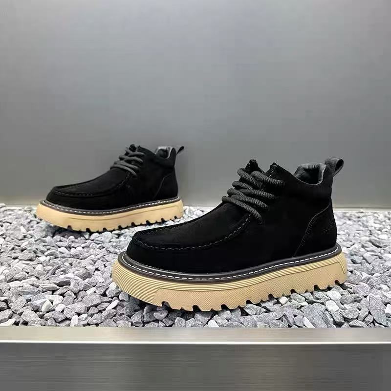 Sepatu Bot Platform Pria Musim - Street Fashion Men 2025 ulasan dan harga