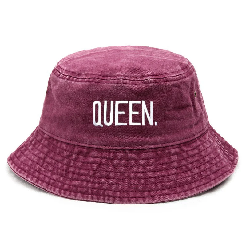 Topi Bucket Vintage Queen Wash - Bucket Hat Embroidered ulasan dan harga