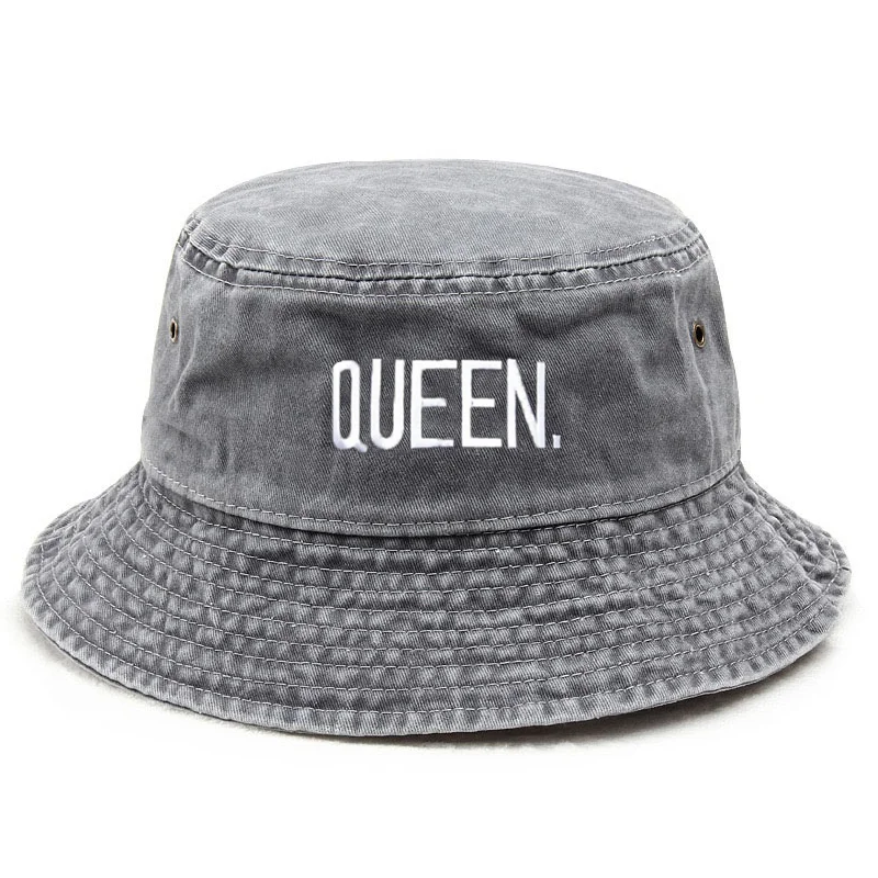Topi Bucket Vintage Queen Wash - Bucket Hat Embroidered ulasan dan harga