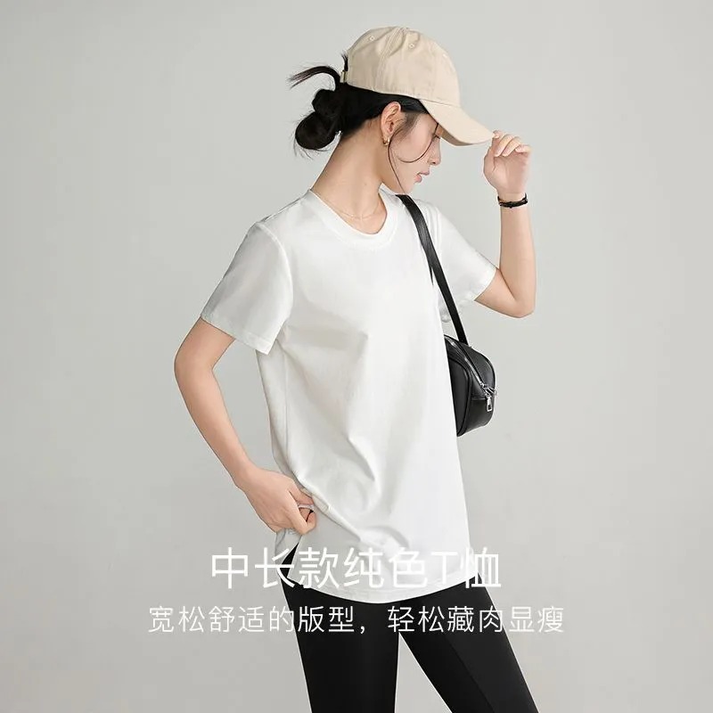 Kaos Wanita Musim Panas Kerah  - Longline Tee Oversized ulasan dan harga