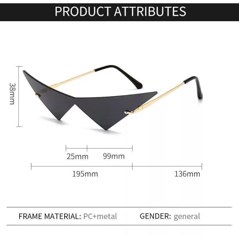 Kacamata Hitam Segitiga, Kacam - Street Fashion Glasses ulasan dan harga