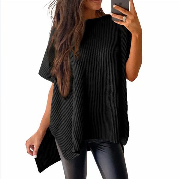 Kaos Lengan Pendek Wanita Untu - Longline Tee Oversized ulasan dan harga