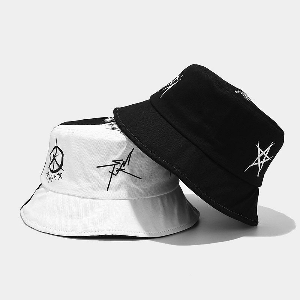 Topi Bob Fisherman Lipat, Topi - Bucket Hat Embroidered ulasan dan harga