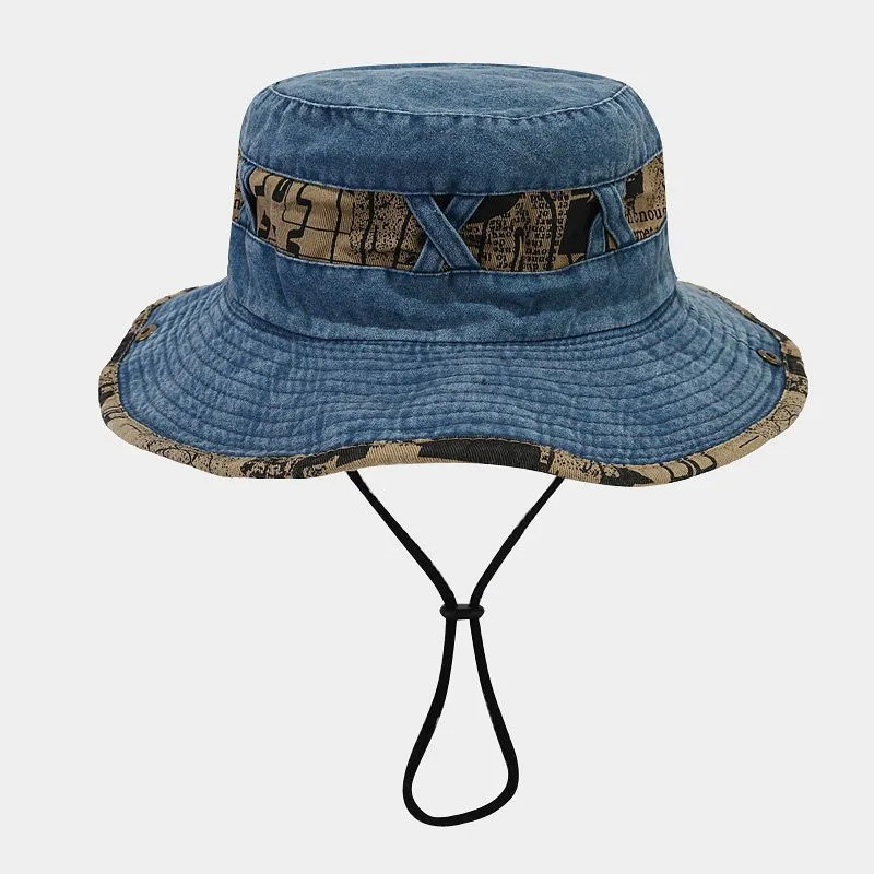 2024 topi Bucket pola bordir h - Bucket Hat Embroidered ulasan dan harga