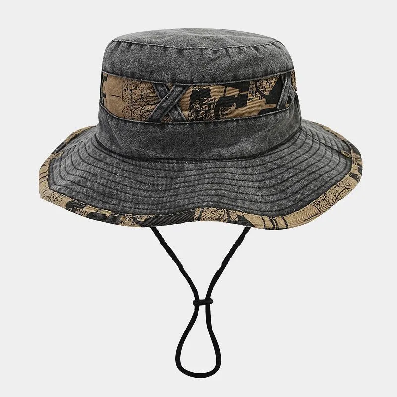 2024 topi Bucket pola bordir h - Bucket Hat Embroidered ulasan dan harga