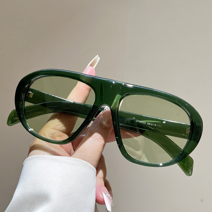 Kacamata Pilot Oversize Baru W - Street Fashion Glasses ulasan dan harga