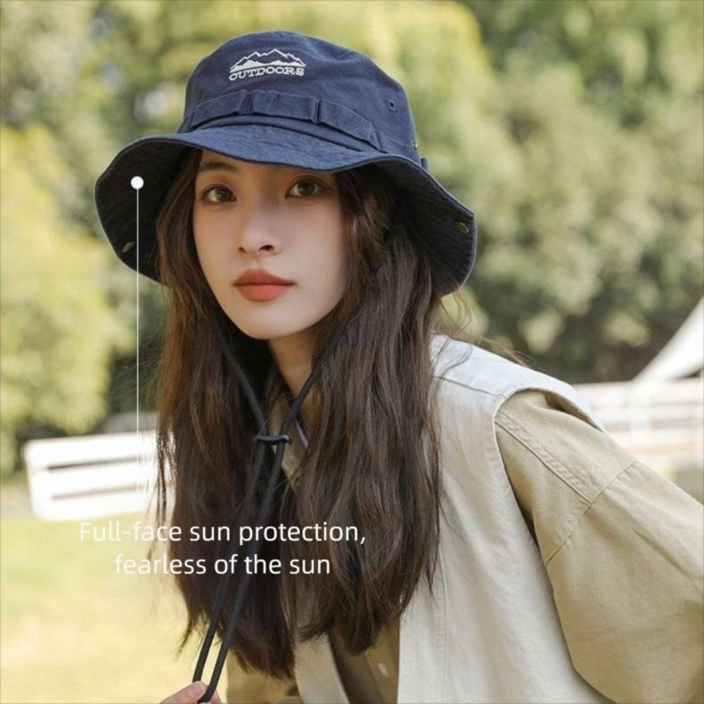 Topi Mendaki Gunung Unisex, To - Bucket Hat Embroidered ulasan dan harga