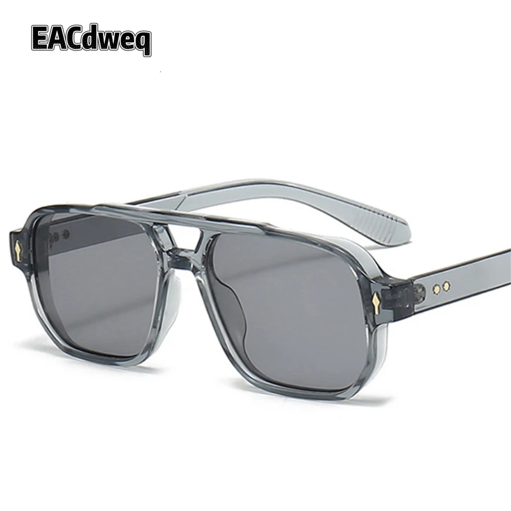 Kacamata Hitam Vintage Double  - Street Fashion Glasses ulasan dan harga