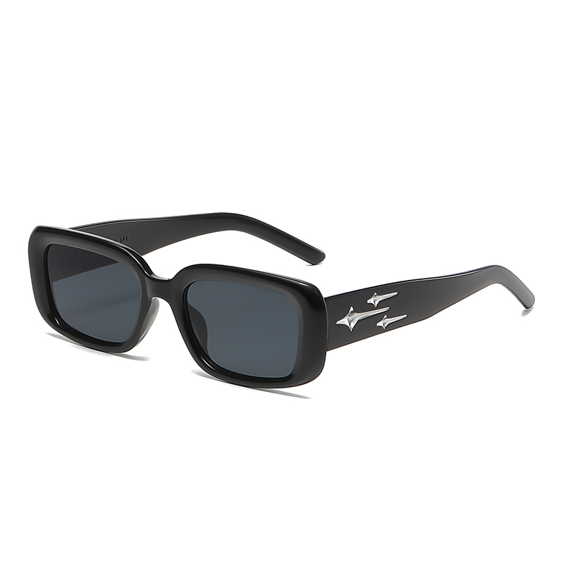 Kacamata Hitam Persegi Kecil G - Street Fashion Glasses ulasan dan harga
