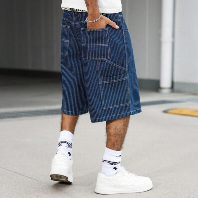 Celana Pendek Denim Baggy Moti - Street Fashion Baggy ulasan dan harga