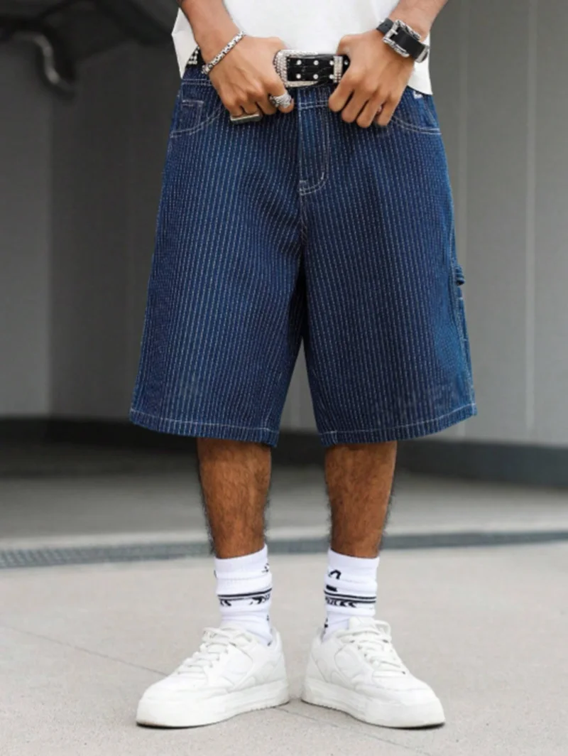 Celana Pendek Denim Baggy Moti - Street Fashion Baggy ulasan dan harga