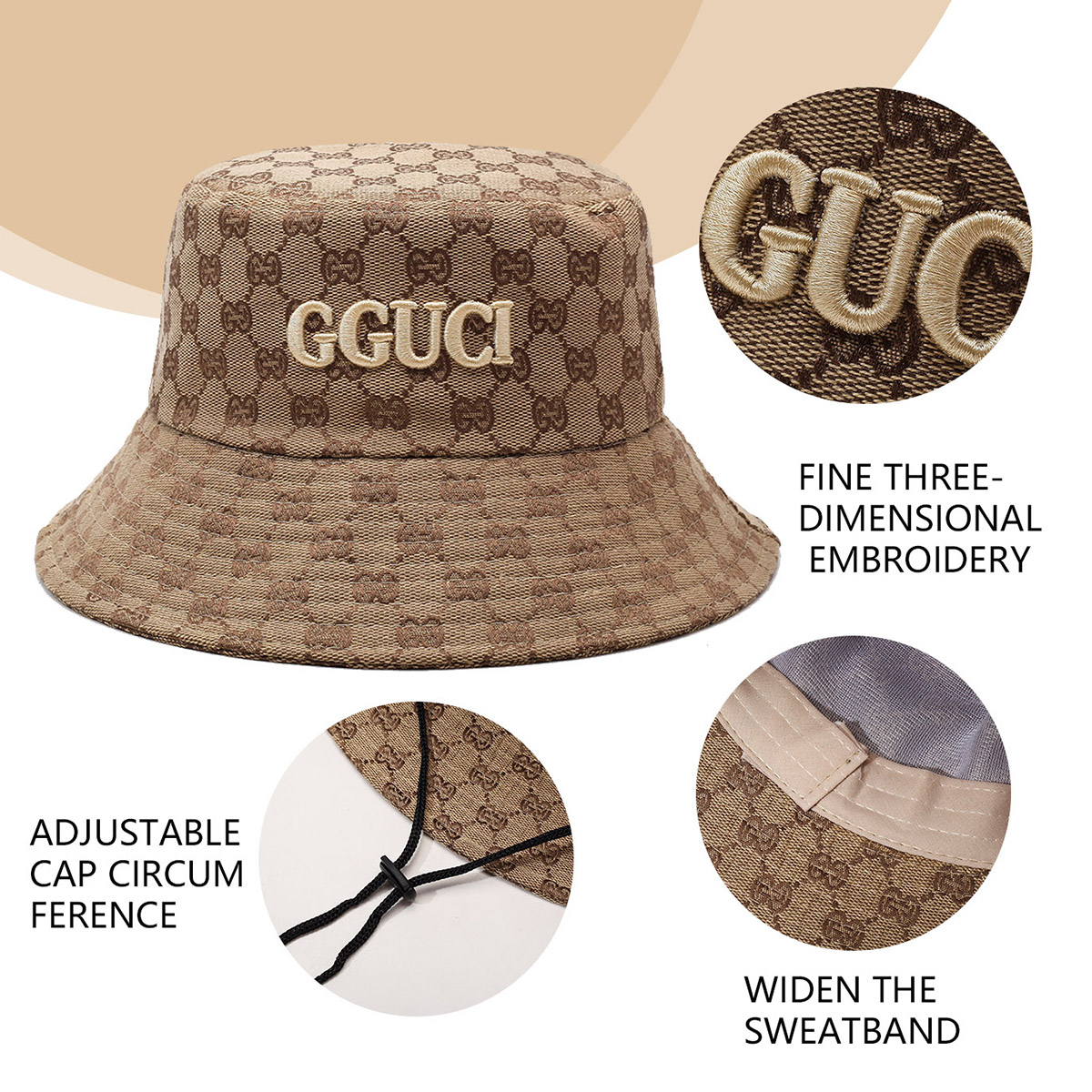 Topi Ember Pribadi Huruf Bordi - Bucket Hat Embroidered ulasan dan harga