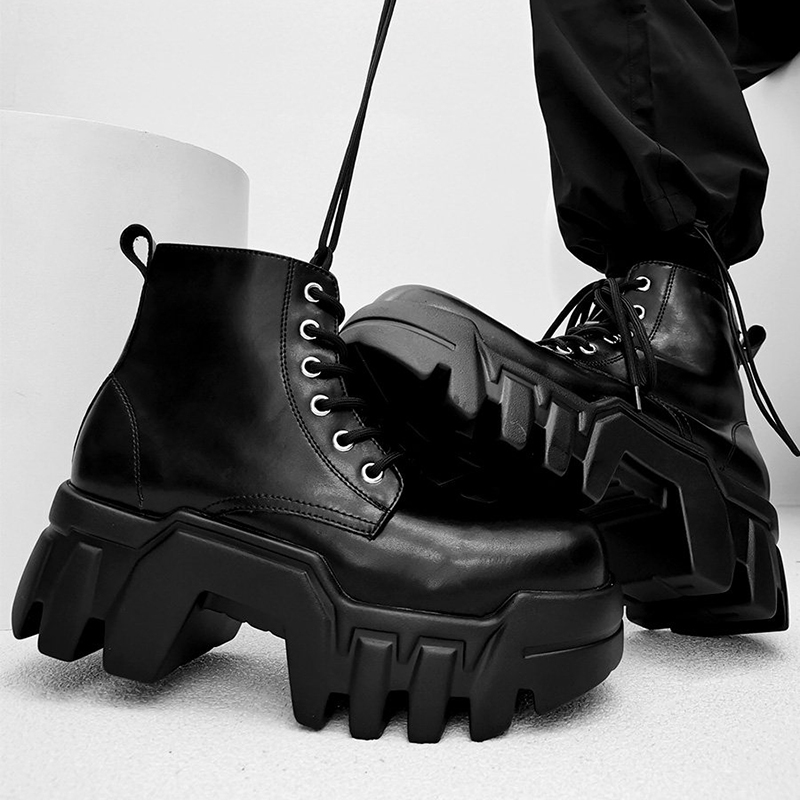Sepatu bot pria fashion mewah  - Street Fashion Luxury ulasan dan harga